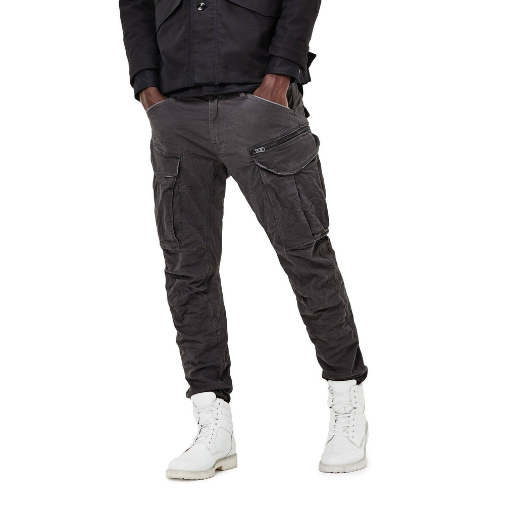 G-Star Raw Rovic Zip 3D Cargo Pants Mens 36 Grey Tapered Military Utility D02190